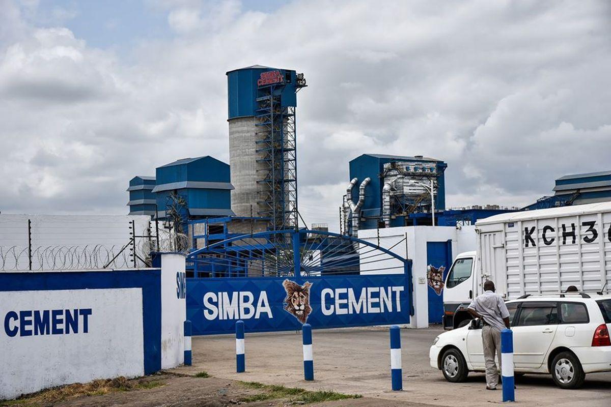 Simba Cement Salgaa plant entrance gate
