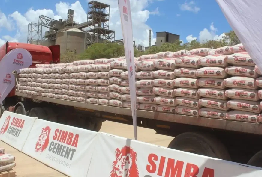Simba Cement loaded for delivery at the Salgaa plant